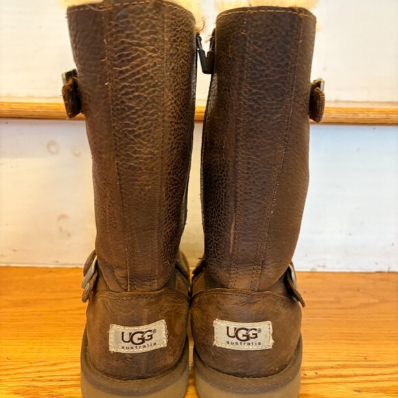 UGG Kensington brown boots girls size 3 - Picture 4 of 5